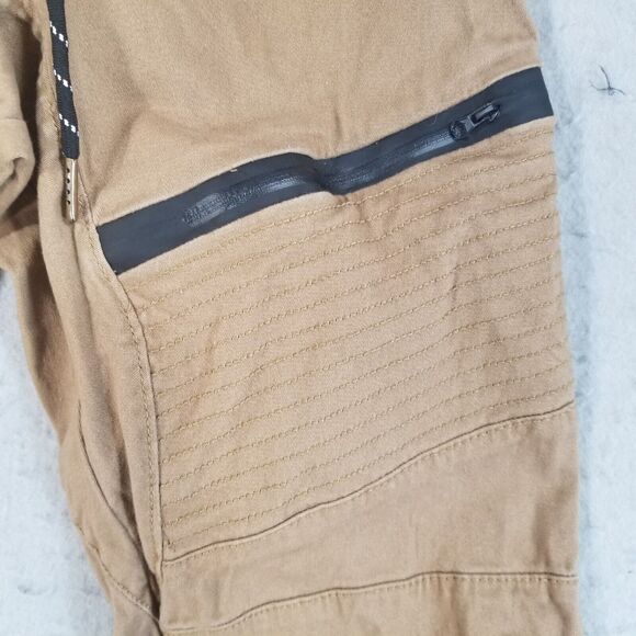 Ring of Fire stacked jogger pants men's medium brown flex stretch outdoor - Picture 5 of 11
